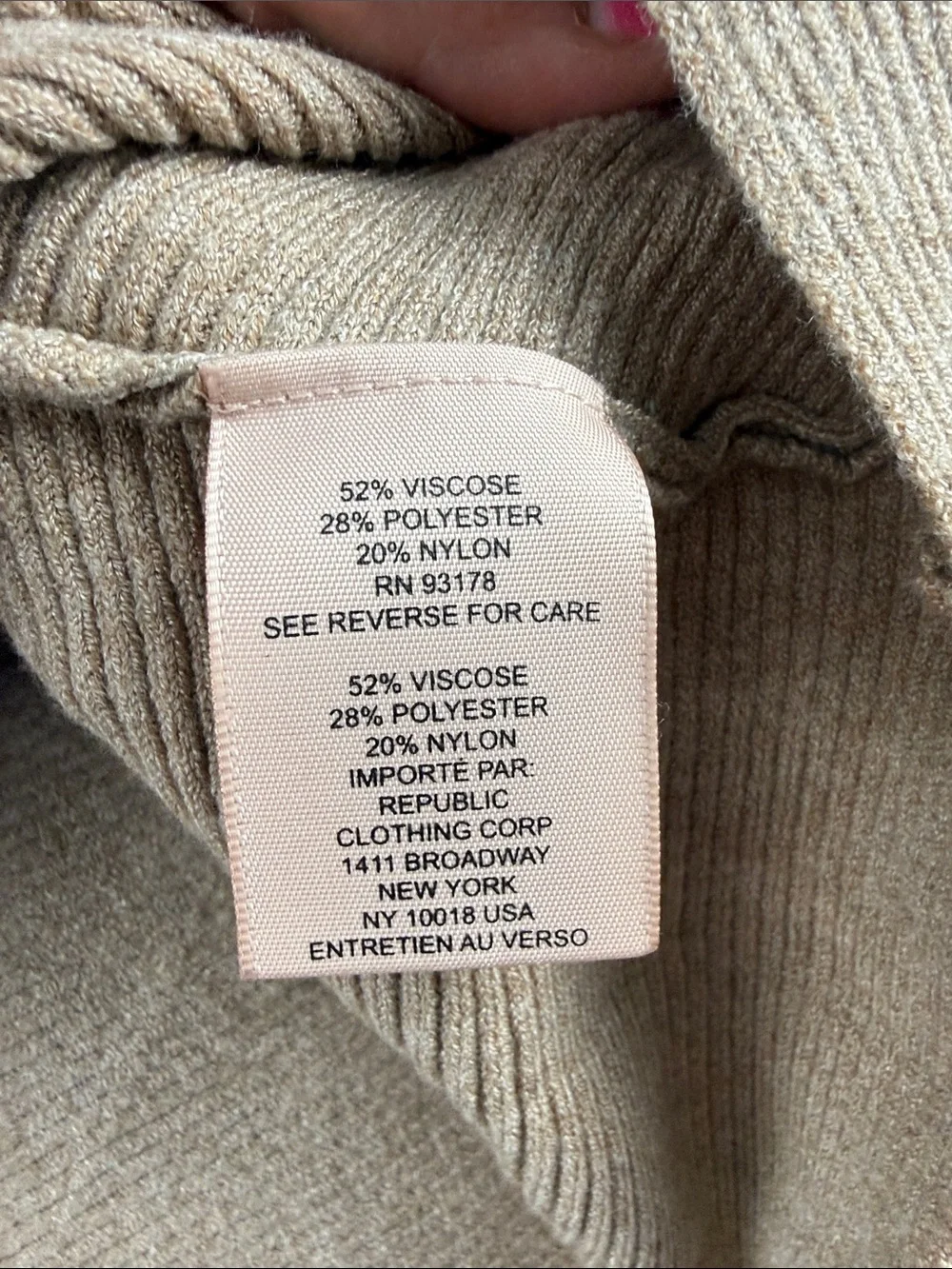 Philosophy Brown Ribbed Crop Sweater Women's Size 2XL– NWT
